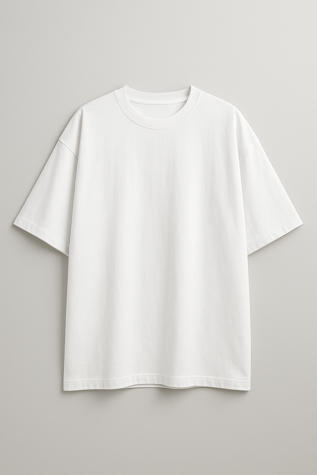White basic oversize T-shirt