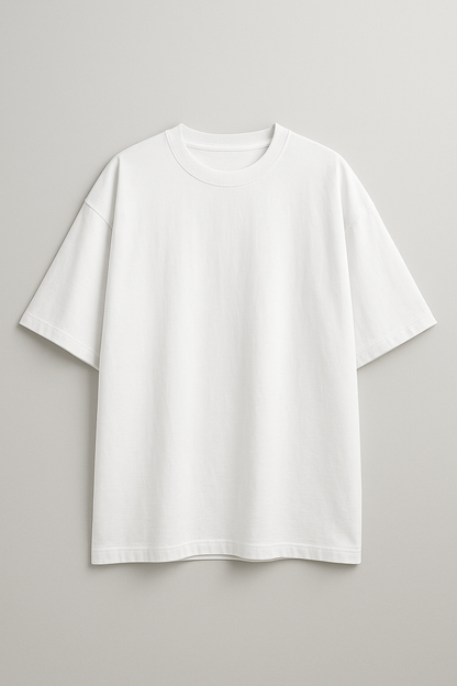 White basic oversize T-shirt