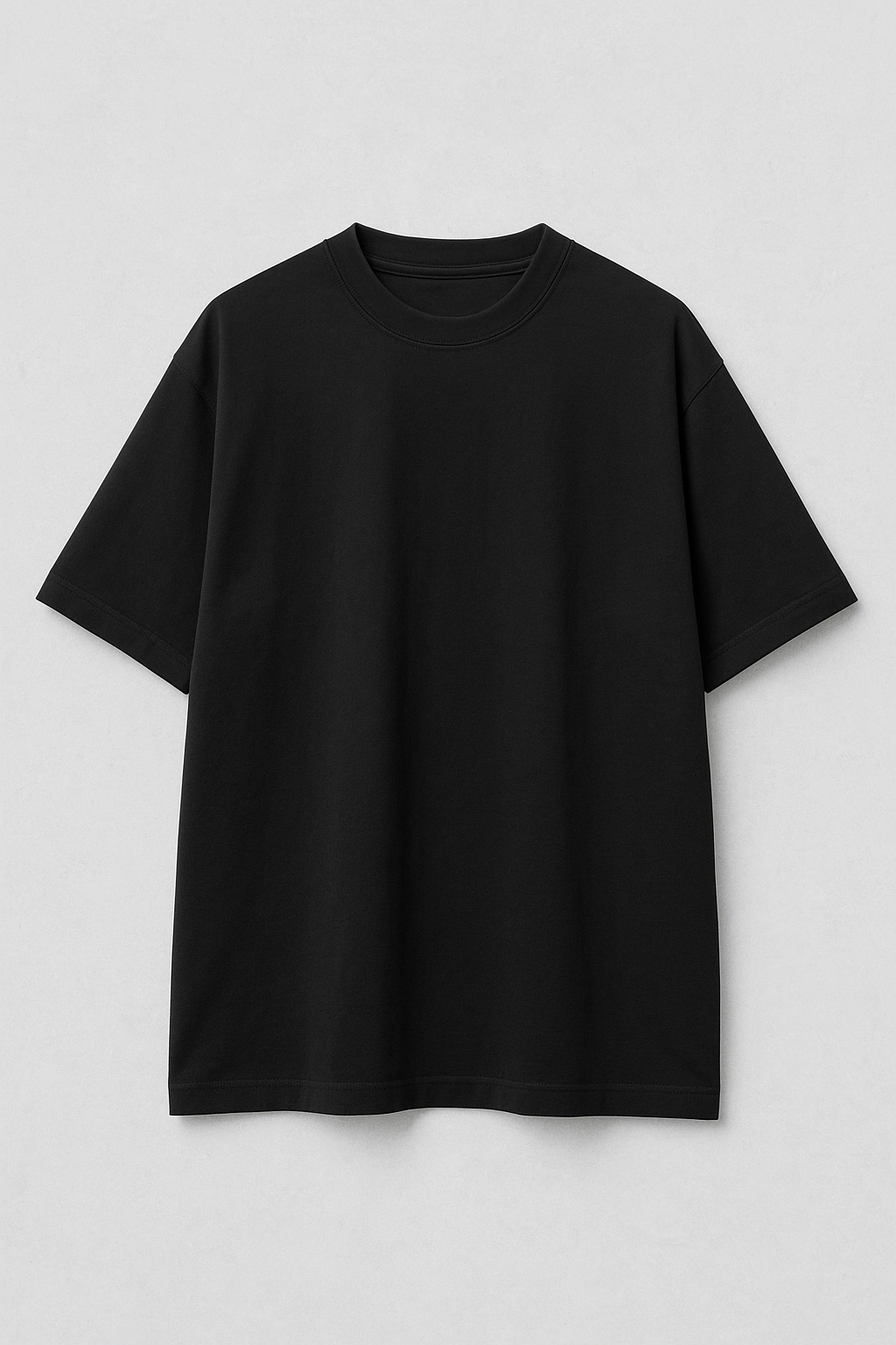 Black basic oversize T-shirt