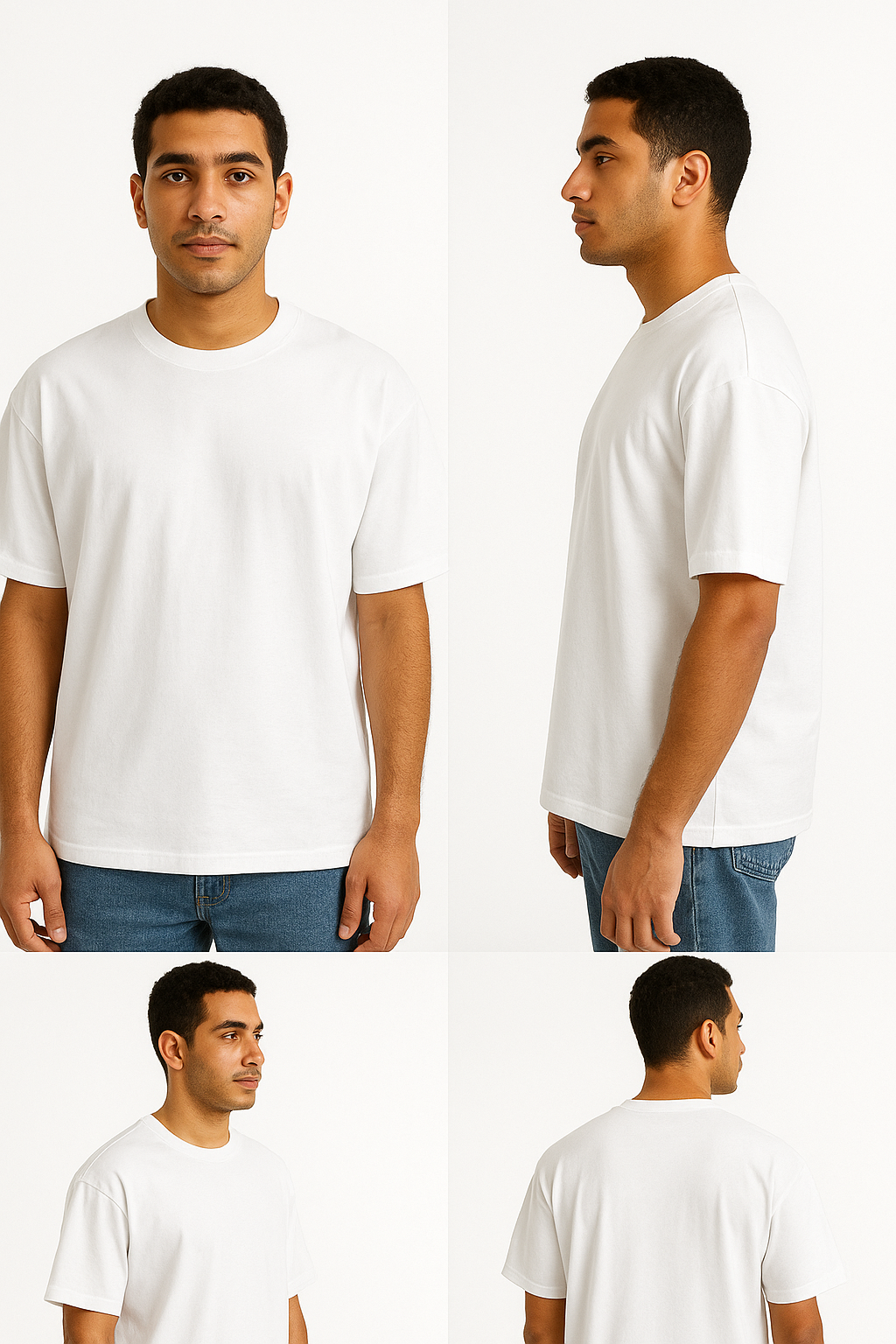 White basic oversize T-shirt