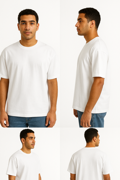 White basic oversize T-shirt