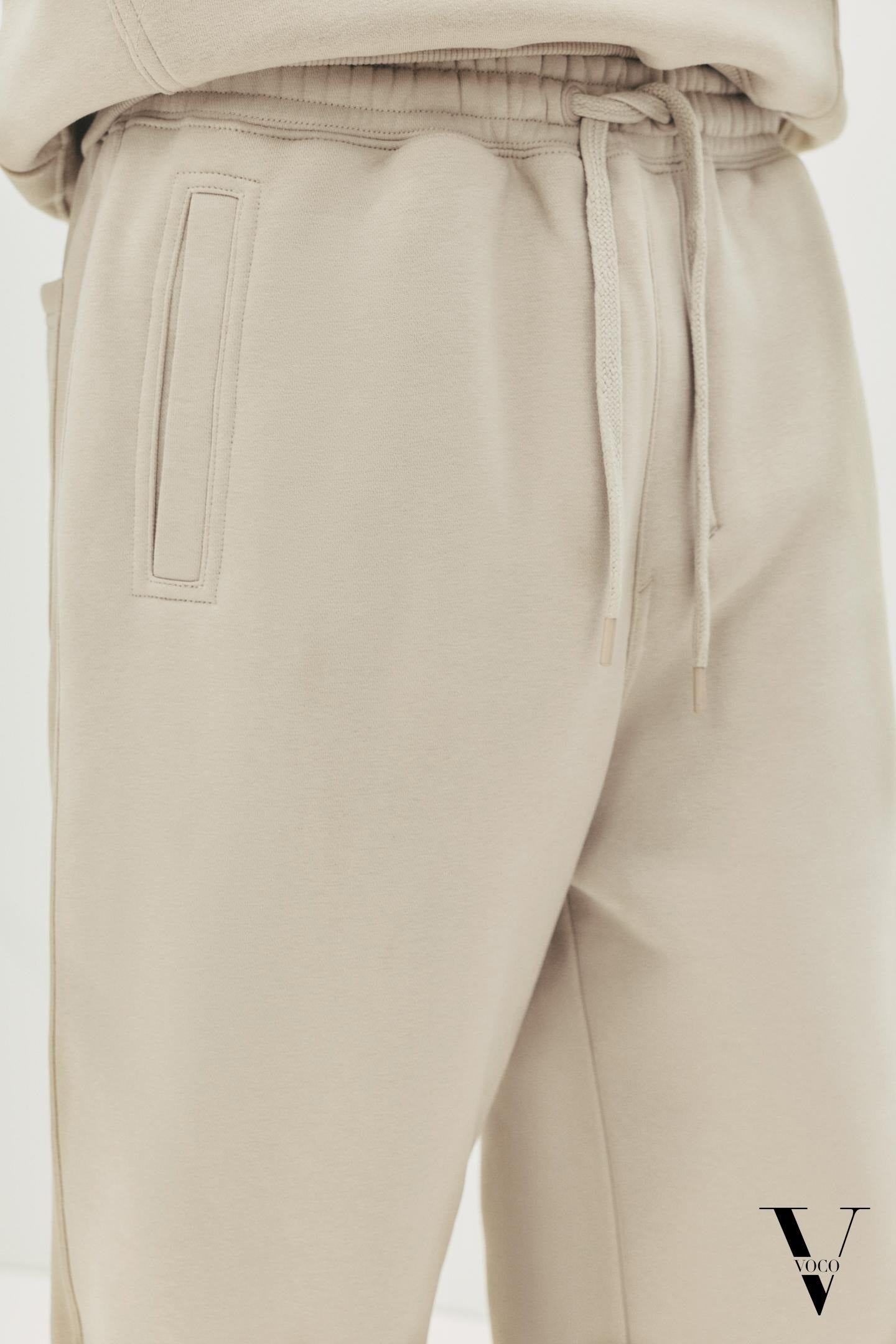 بنطلون وايد ليج فرنش تيري