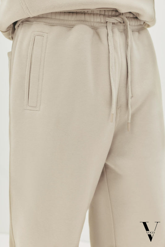 بنطلون وايد ليج فرنش تيري