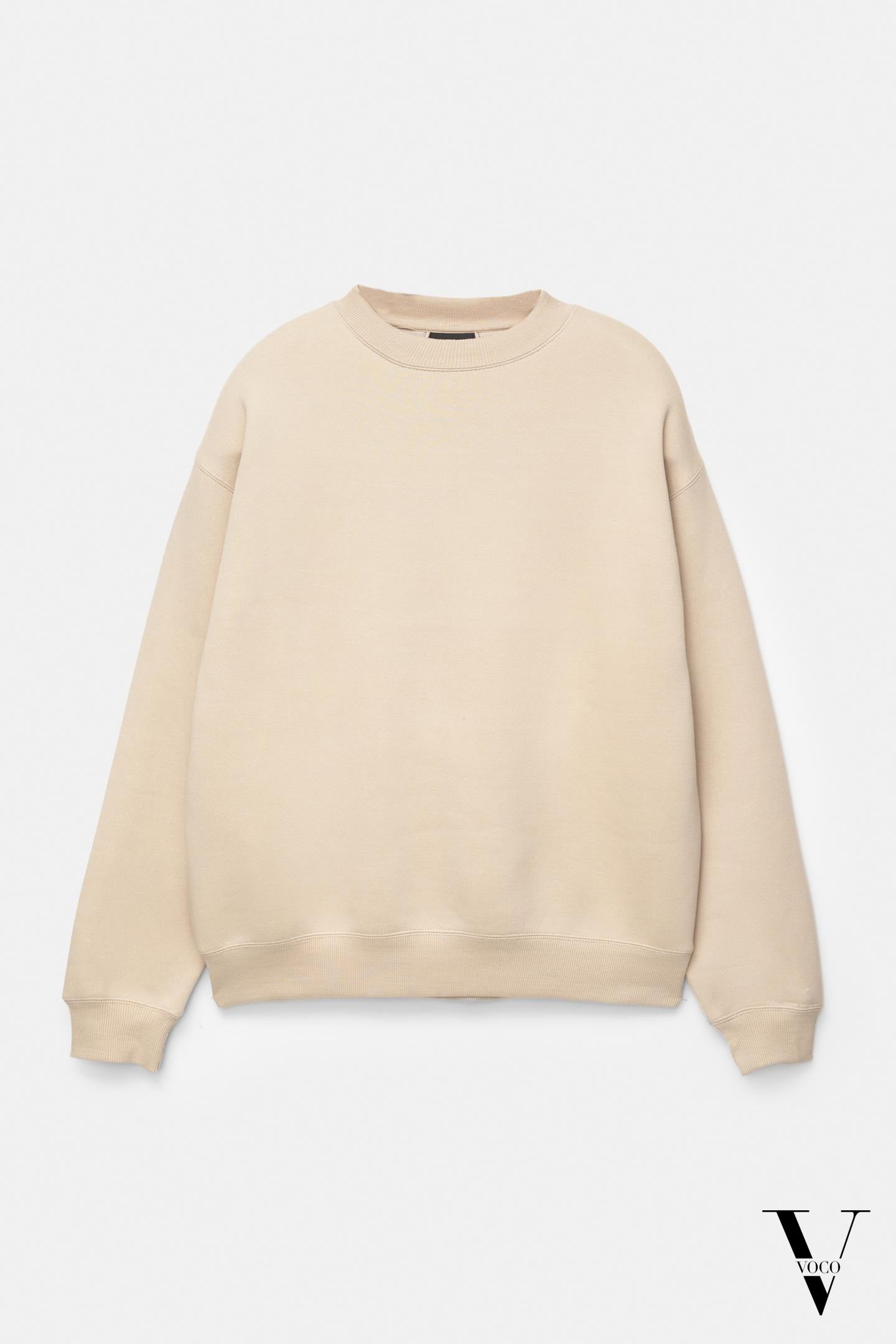 سويت شيرت أساسي بياقة دائرية